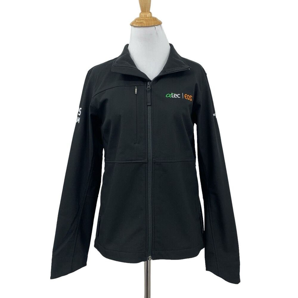 The North Face Jacket Women M Medium Black Soft Shell OPS Team Atec EOS Full Zip
